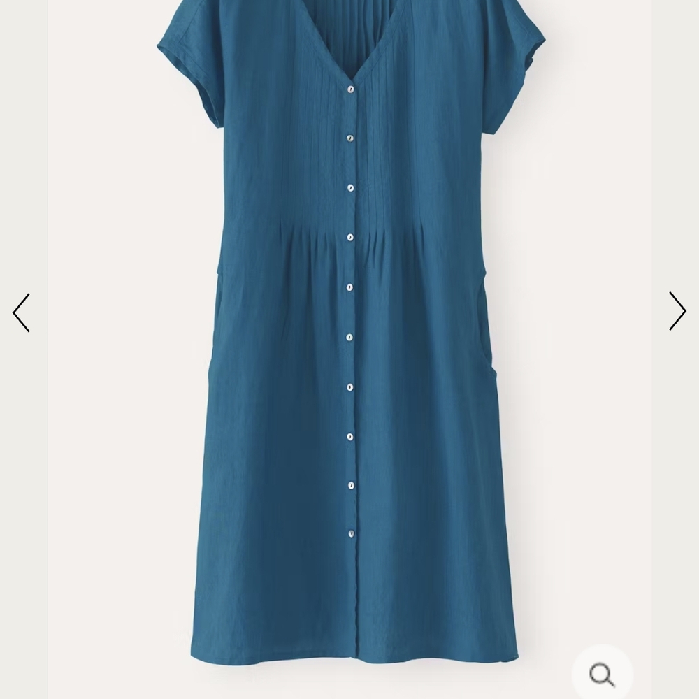 Poetry Designer Linen Pin Tuck Detail Dress